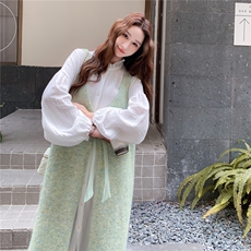 秋装新款现货时尚清新套装A2555-P175-K265，女装套装/套裙，2C261