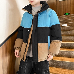 店主风2026新品冬季宽松情侣装撞色棉衣棉服冬装加厚外套D007-P90图片
