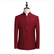 JS8612-X-DP98风立领中山装男西服西裤两件套休闲商务西装套装男，男装西服套装，星座510A-2