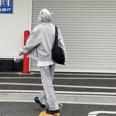 A450-WY8885-P95控149连帽开衫恶魔角卫衣，男装卫衣，电商A450