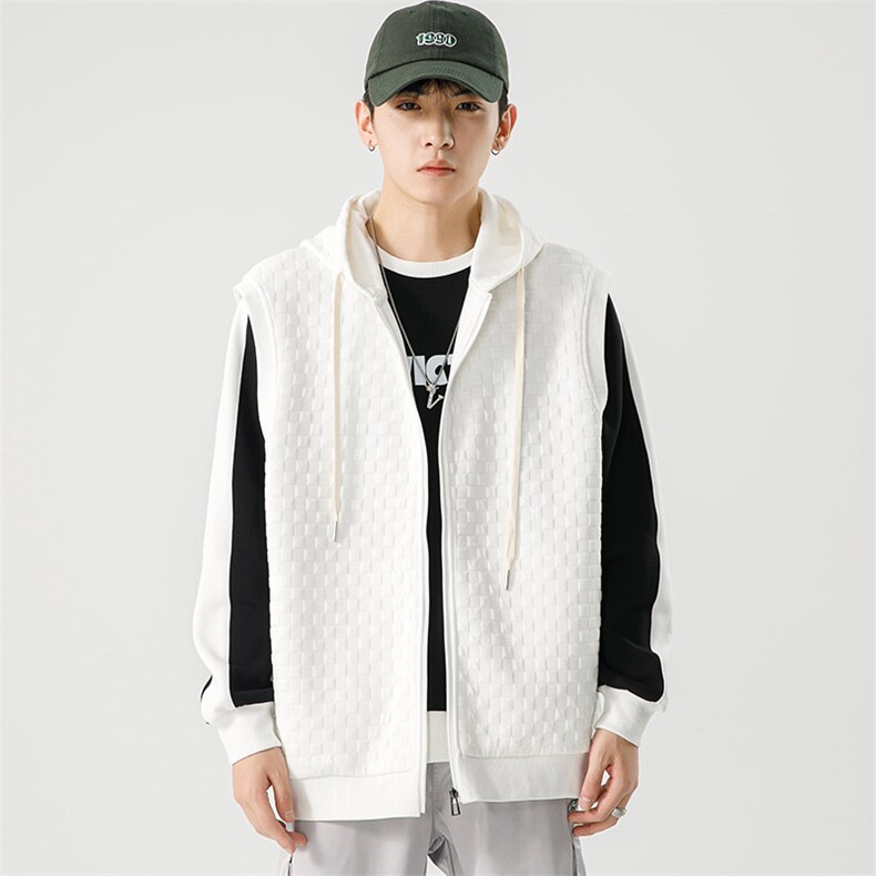 【新品】8856-P56 2026年春季新款开衫连帽卫衣男休闲宽松百搭图片