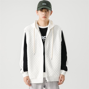 【新品】8856-P56 2026年春季新款开衫连帽卫衣男休闲宽松百搭图片