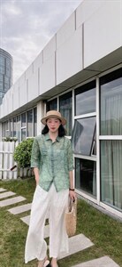 纯苎连衣裙小衫裤子裙子衬衣 时尚风 风淑女风休闲风,女装连衣裙,川哲