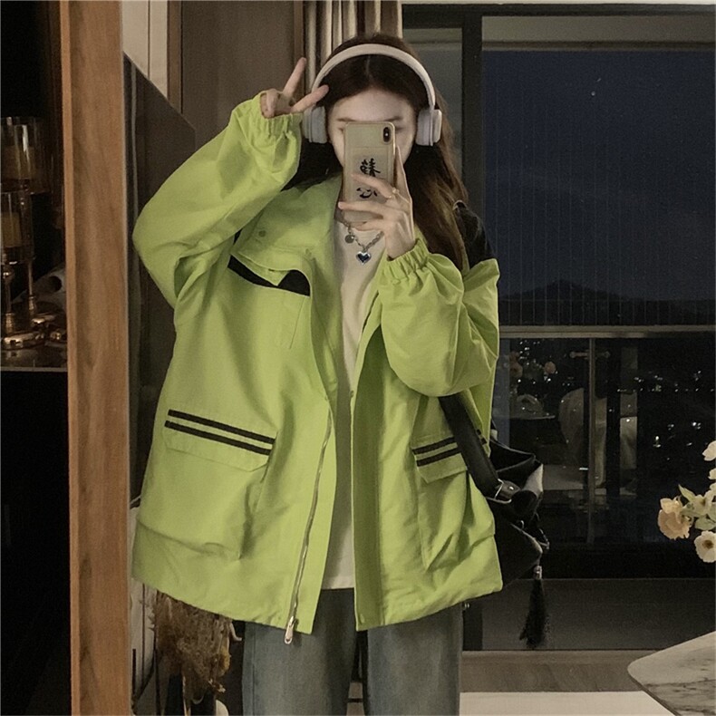 户外登山服冲锋衣夹克潮牌秋季新款情侣运动学院风外套C348-85,男装夹克,星座911-2(原星座613-2）