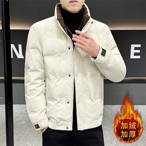 1018-MY933-P125羽绒服短款高端立领加厚保暖2025男秋冬季白鸭绒图片