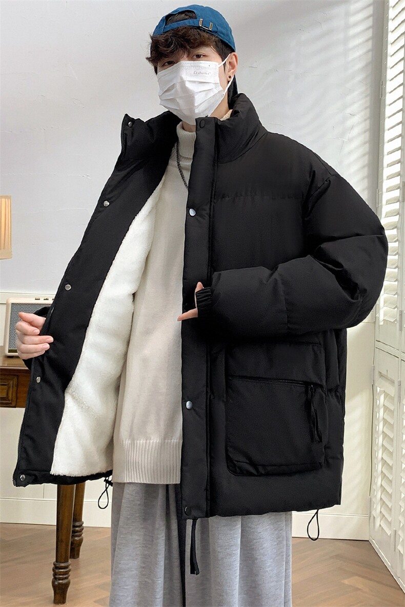 冬上新加棉加厚清新棉服港风立领棉衣外套男女8349-P115控价158,男装棉衣,电商A441-1