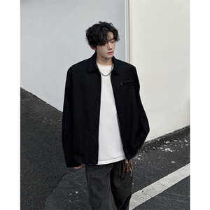 8XL-M春季水洗帆布短款夹克男生vintage美式复古工装外套JK003P98