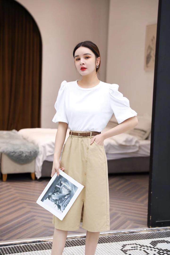 半裙水洗棉，女装半身裙，DCXY 超越