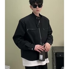 【有货】D8220-P65韩系高街垫肩短款外套男士机能风潮牌机车夹克，男装夹克，星座603-2