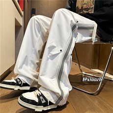 XZ616秋季新款重磅铆钉打褶织带拼接冲锋裤TY1036特P35控68，男装休闲裤，星座512A（原616）