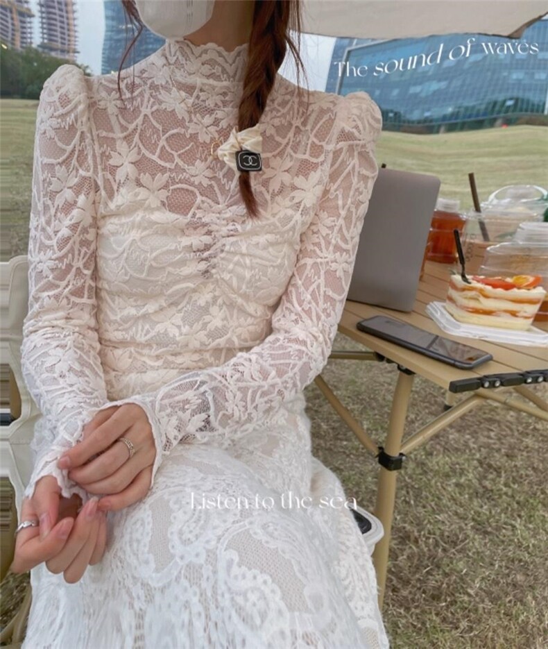 爆-磨毛系列-巨百搭-蕾丝打底衫，其它，新袖