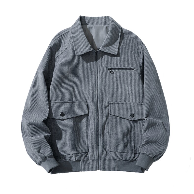 秋冬男士休闲夹克外套韩版潮流港风灯芯绒衣服中青年翻领871-P55,男装夹克,星座1403B