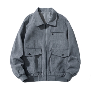 秋冬男士休闲夹克外套韩版潮流港风灯芯绒衣服中青年翻领871-P55图片