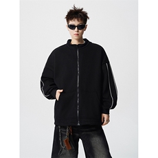 8XL-M秋季假两件加厚卫衣男棒球服夹克风衣外套WY36P78，男装风衣，电商D206-1