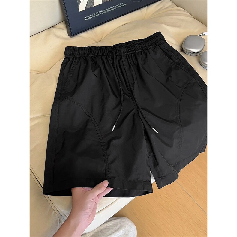 备货50w件2026夏季冰丝拼接大码短裤男DK5855-特P9建议零售价18，男装牛仔裤，电商A001