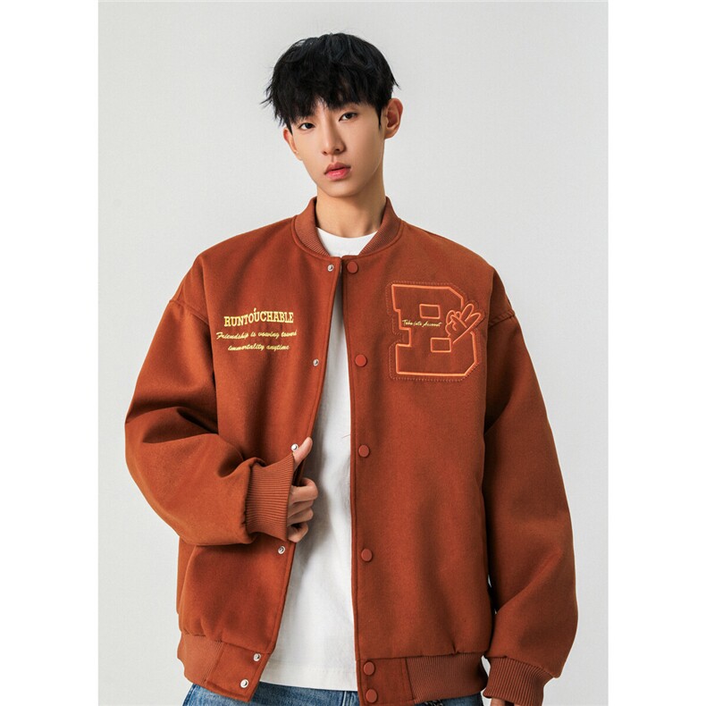 春装现货贴布刺绣棒球服XZ609-WT2350-特P90-148,男装夹克,星座609