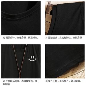 BX25204-P20 港风运动汗背心男大码汗衫男无袖T恤男 砖墙图片