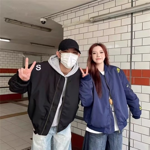 【网图现货】秋季飞行夹克刺绣款棒球服男JK314/特P75图片