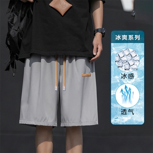 美式短裤男士夏季薄款冰丝宽松速干运动篮球中裤DK513-特批-17图片
