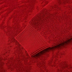 M6351-TP58新年战袍情侣装秋冬季搭毛衣红色本命马年衣服拜年服，男装针织衫/毛衣，电商D310B