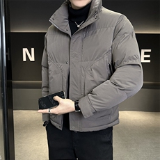 L-4XLMY6609-P155冬季新款短款立领纯色棉衣男加厚保暖外套男，男装棉衣，电商B321-1