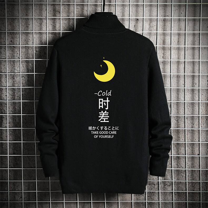 GM45047-P45 加绒款-P65 高领毛衣男士大码内搭毛线衣男 网格图片