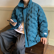 定制面料棉衣男港风半高领棉服男外套男8707P125控168，男装棉衣，星座226-1
