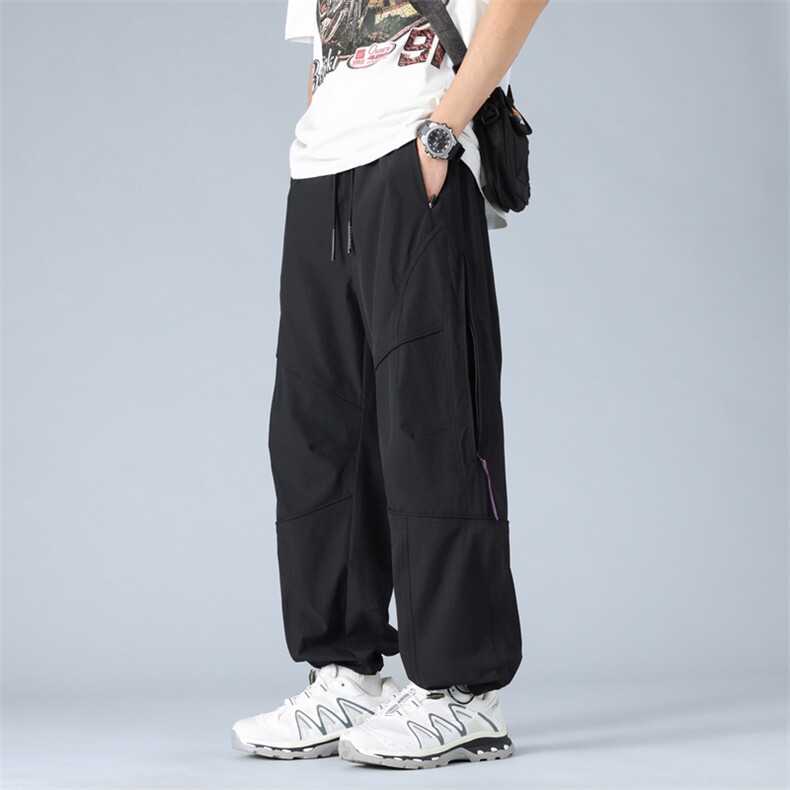春夏美冲锋裤男户外机能风登山运动裤高街设计感休闲裤AK0251-P53,男装休闲裤,星座308B-2