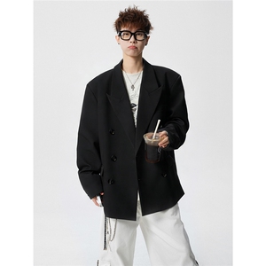双排扣大码M-5XL西服男成分 96%聚酯纤维4%氨纶XF78127P85控128图片