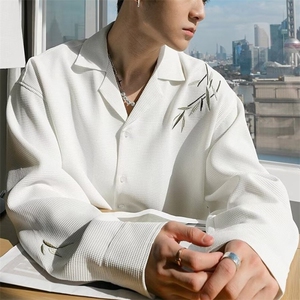 西服上衣便服单西标准百搭青春流行新款男时尚平驳领潮春季长袖