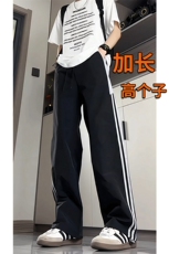 冰丝男裤加长高个子条纹休闲裤男夏季薄款190cm115运动裤KZ061P45，男装休闲裤，电商B312