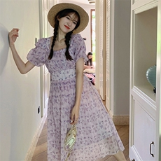 【新款现货】碎花连衣裙82369-P115-K165，女装连衣裙，辉之琳