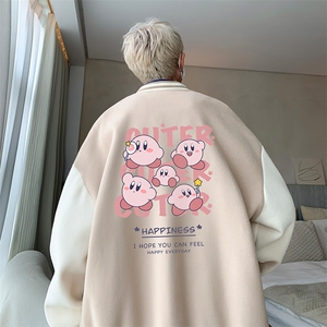 摇粒绒棒球服男大码开衫卫衣男夹克 BF86310-P65图片