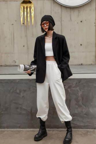 春季新款韩版宽松西装，女装西装，变色鸟(4F)