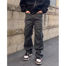 休闲裤男士夏季2025新款宽松直筒阔腿裤潮牌工装裤子男装KB886，男装工装外套，星座1116A（原606A-3）