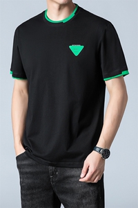 男士短袖T恤薄款圆领百搭上衣2023夏季新款青年休闲纯色体恤潮流图片