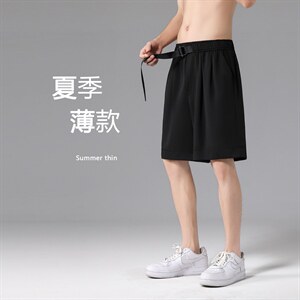冰丝短裤男夏季薄款外穿速干休闲裤男士五分裤K905-特批30,男装休闲裤,星座718-1