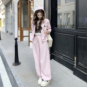 2026春款xian货 小马粉色卫衣套装2C090-9057-P195-K298图片