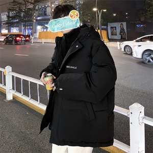 2021冬季季加厚连帽面包服男港风潮流宽松羽绒衣外套 W1989-P72图片