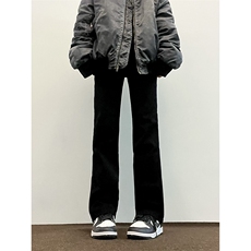 B221美式高街水泥灰弹力直筒牛仔裤LK24146-P60控79加绒P70控99，男装牛仔裤，电商B221