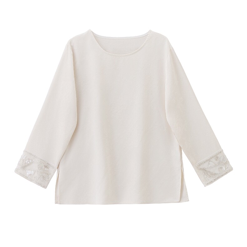 现货春装新款简约时尚休闲重工艺钉珠减龄马甲可组合三件套半裙衫，女装马甲，韩美纤衣