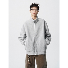 可二开卫衣立领开衫拉链设计M-5XL大码卫衣夹克男WT78122P65控108，男装夹克，星座227-7