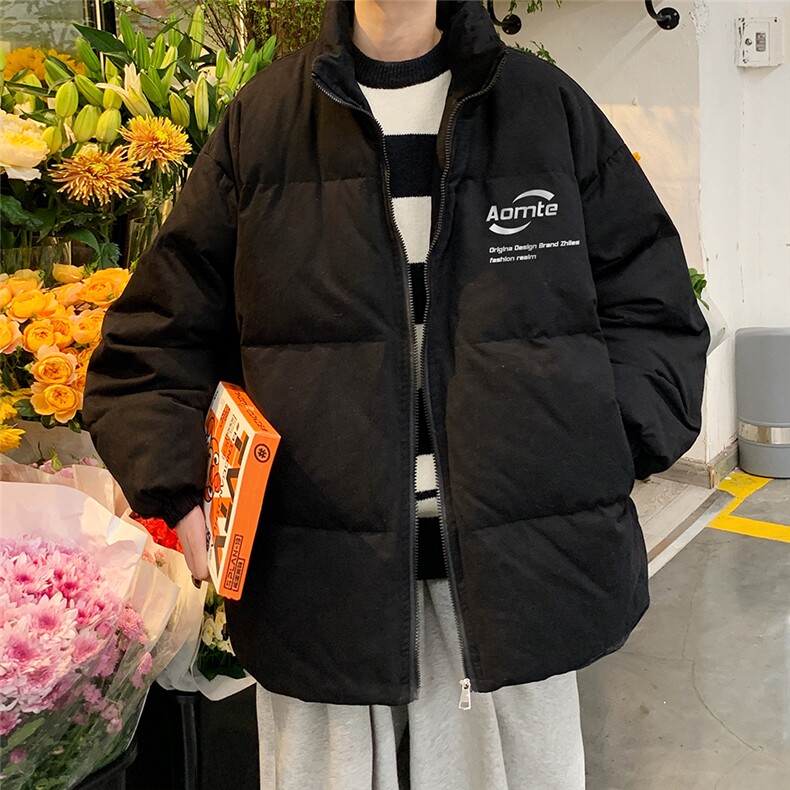 秋冬新款韩版加厚保暖立领宽松棉服外套男MY62032P115控138，男装棉衣，电商A268A