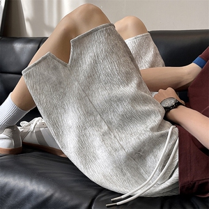 特批P25无差价25夏季美式复古扎染轻薄肌理感宽松短裤男DK5998图片