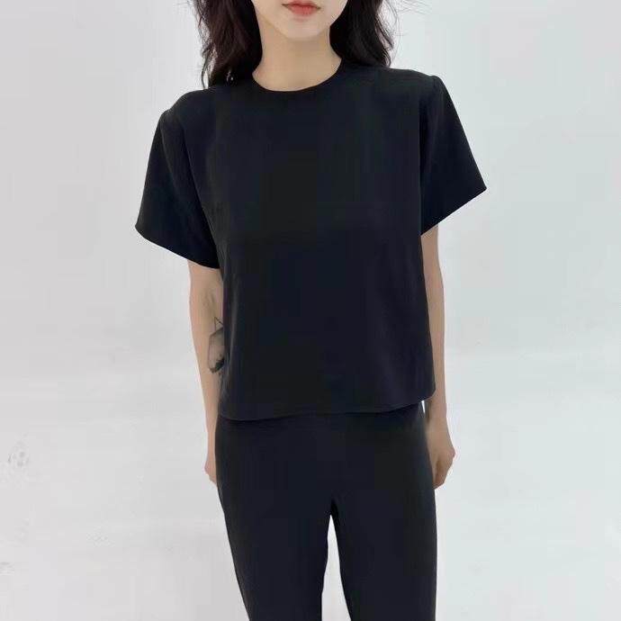 黑色极简懒人套装，女装职业装，HE