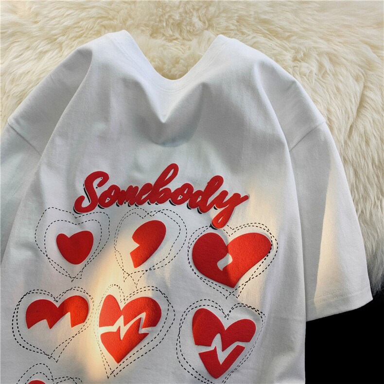 T恤2026夏季新款潮流圆领男港风时尚印花短袖B299-X5387-P40控59，男装T恤，电商A061-1