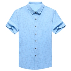 男士衬衫短袖新品宽松休闲短袖衬衣潮流百搭2023夏季新款外套上衣，男装衬衫，电商B212（原钱塘6029）