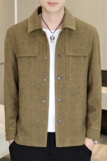 秋冬夹克男潮牌时尚衣服青年百搭纽扣外套J8322P100，男装夹克，星座914