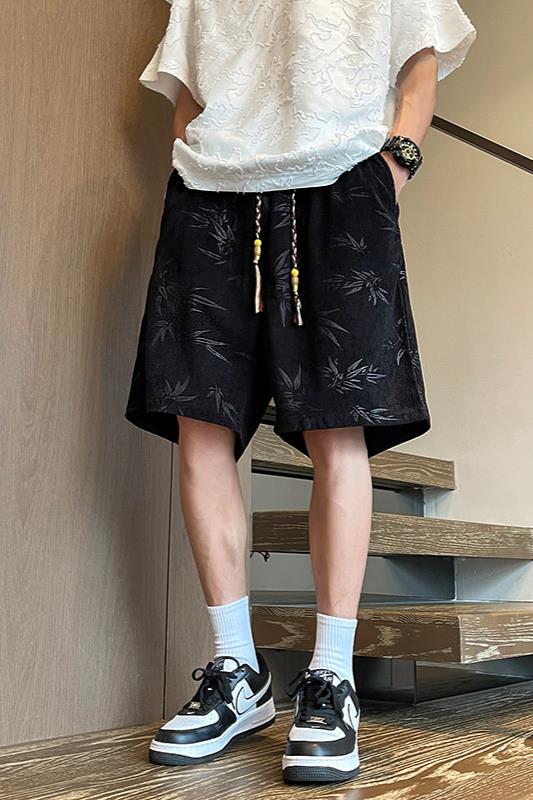 DSA018-DK588特P25/夏季新中式港风大码休闲宽松短裤男M-6XL,男装牛仔裤,电商A018