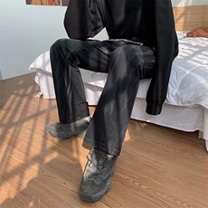 男士春季牛仔裤宽松直筒裤百搭坠感阔腿裤潮牌高街新款NK508-p40，男装牛仔裤，星座1008-2